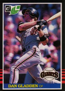 #30 Dan Gladden - San Francisco Giants - 1985 Leaf Baseball