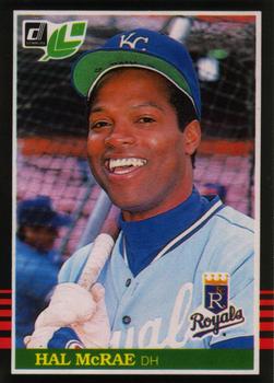 #34 Hal McRae - Kansas City Royals - 1985 Leaf Baseball