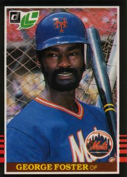 #42 George Foster - New York Mets - 1985 Leaf Baseball