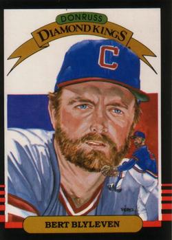 #4 Bert Blyleven - Cleveland Indians - 1985 Leaf Baseball