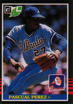 #55 Pascual Perez - Atlanta Braves - 1985 Leaf Baseball