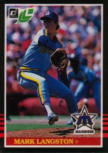 #56 Mark Langston - Seattle Mariners - 1985 Leaf Baseball