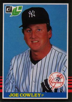 #58 Joe Cowley - New York Yankees - 1985 Leaf Baseball