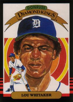 #5 Lou Whitaker - Detroit Tigers - 1985 Leaf Baseball