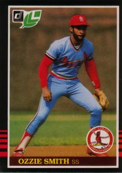 #60 Ozzie Smith - St. Louis Cardinals - 1985 Leaf Baseball