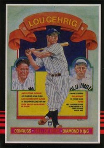 #260 Lou Gehrig - New York Yankees - 1985 Leaf Baseball