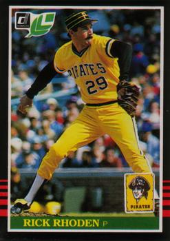 #63 Rick Rhoden - Pittsburgh Pirates - 1985 Leaf Baseball