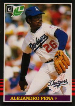 #64 Alejandro Pena - Los Angeles Dodgers - 1985 Leaf Baseball