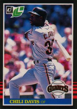 #66 Chili Davis - San Francisco Giants - 1985 Leaf Baseball