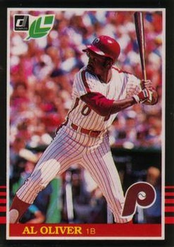#67 Al Oliver - Philadelphia Phillies - 1985 Leaf Baseball