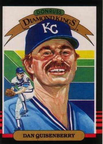 #6 Dan Quisenberry - Kansas City Royals - 1985 Leaf Baseball