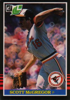 #72 Scott McGregor - Baltimore Orioles - 1985 Leaf Baseball