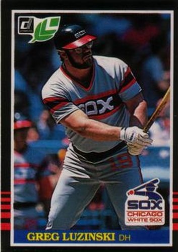 #75 Greg Luzinski - Chicago White Sox - 1985 Leaf Baseball