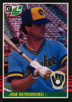 #78 Jim Sundberg - Milwaukee Brewers - 1985 Leaf Baseball