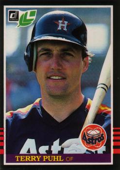 #80 Terry Puhl - Houston Astros - 1985 Leaf Baseball