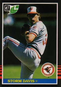 #81 Storm Davis - Baltimore Orioles - 1985 Leaf Baseball