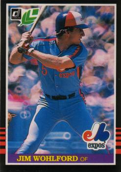 #82 Jim Wohlford - Montreal Expos - 1985 Leaf Baseball