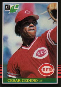 #87 Cesar Cedeno - Cincinnati Reds - 1985 Leaf Baseball