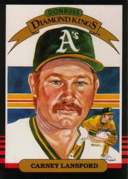 #8 Carney Lansford - Oakland Athletics - 1985 Leaf Baseball