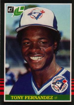 #91 Tony Fernandez - Toronto Blue Jays - 1985 Leaf Baseball