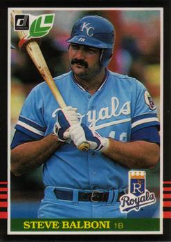 #95 Steve Balboni - Kansas City Royals - 1985 Leaf Baseball