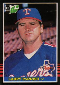 #96 Larry Parrish - Texas Rangers - 1985 Leaf Baseball