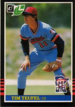 #97 Tim Teufel - Minnesota Twins - 1985 Leaf Baseball