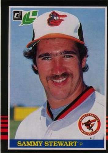 #98 Sammy Stewart - Baltimore Orioles - 1985 Leaf Baseball