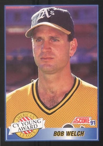#877 Bob Welch - Oakland Athletics - 1991 Score Baseball