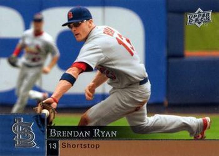 #877 Brendan Ryan - St. Louis Cardinals - 2009 Upper Deck Baseball