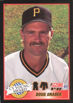 #878 Doug Drabek - Pittsburgh Pirates - 1991 Score Baseball