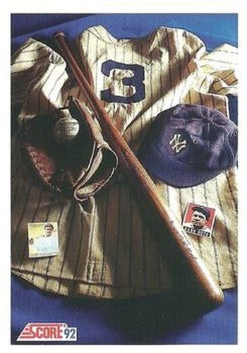 #879 Babe Ruth - New York Yankees - 1992 Score Baseball