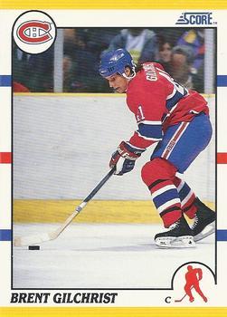 #87T Brent Gilchrist - Montreal Canadiens - 1990-91 Score Rookie and Traded Hockey