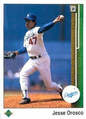 #87 Jesse Orosco - Los Angeles Dodgers - 1989 Upper Deck Baseball