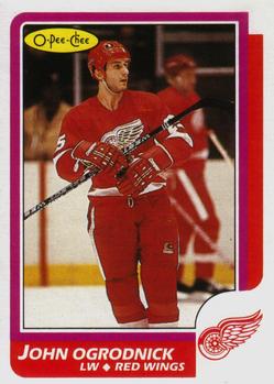 #87 John Ogrodnick - Detroit Red Wings - 1986-87 O-Pee-Chee Hockey