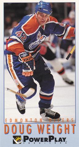 #87 Doug Weight - Edmonton Oilers - 1993-94 Fleer PowerPlay Hockey