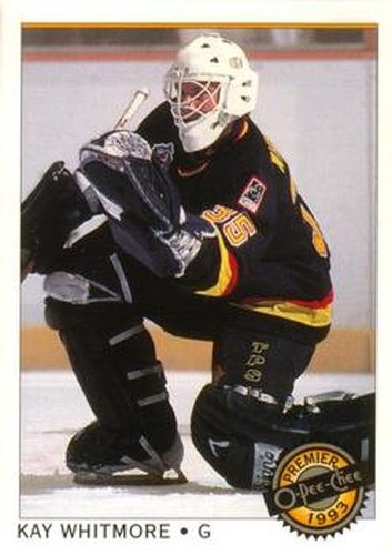 #87 Kay Whitmore - Vancouver Canucks - 1992-93 O-Pee-Chee Premier Hockey