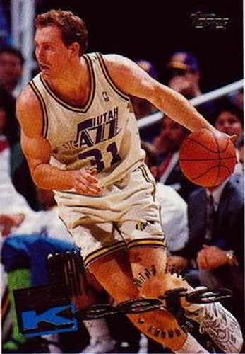 #87 Adam Keefe - Utah Jazz - 1995-96 Topps Basketball