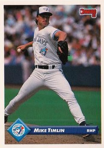 #87 Mike Timlin - Toronto Blue Jays - 1993 Donruss Baseball