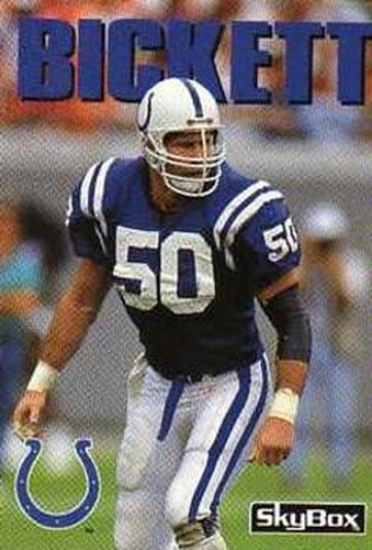 #87 Duane Bickett - Indianapolis Colts - 1992 SkyBox Impact Football