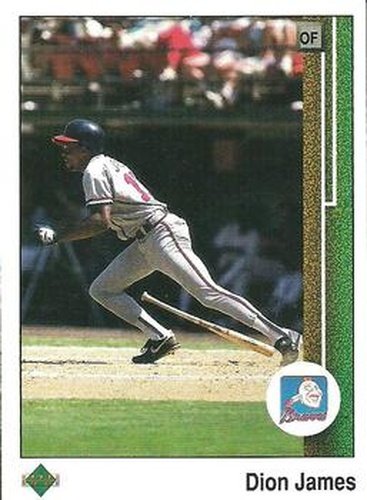#587 Dion James - Atlanta Braves - 1989 Upper Deck Baseball