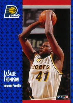 #87 LaSalle Thompson - Indiana Pacers - 1991-92 Fleer Basketball