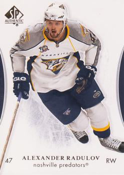 #87 Alexander Radulov - Nashville Predators - 2007-08 SP Authentic Hockey