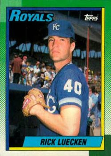 #87 Rick Luecken - Kansas City Royals - 1990 Topps Baseball