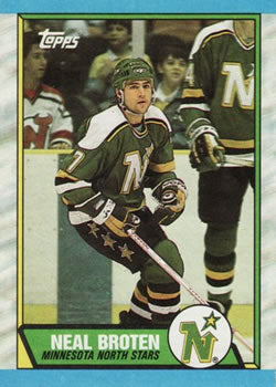 #87 Neal Broten - Minnesota North Stars - 1989-90 Topps Hockey