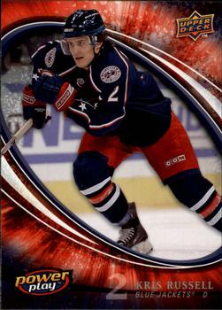 #87 Kris Russell - Columbus Blue Jackets - 2008-09 Upper Deck Power Play Box Set Hockey