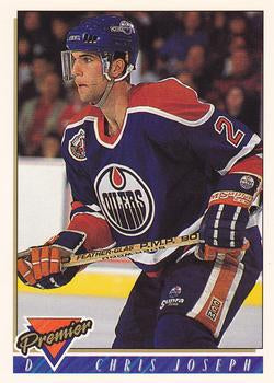 #87 Chris Joseph - Edmonton Oilers - 1993-94 Topps Premier Hockey