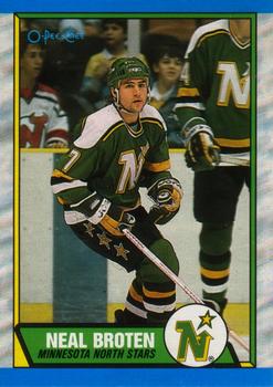 #87 Neal Broten - Minnesota North Stars - 1989-90 O-Pee-Chee Hockey
