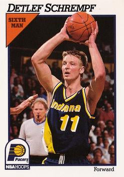 #87 Detlef Schrempf - Indiana Pacers - 1991-92 Hoops Basketball
