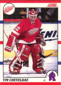 #87 Tim Cheveldae - Detroit Red Wings - 1990-91 Score Canadian Hockey